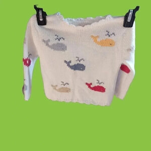 Hartstrings whales unisex kids sweater 2T colorful